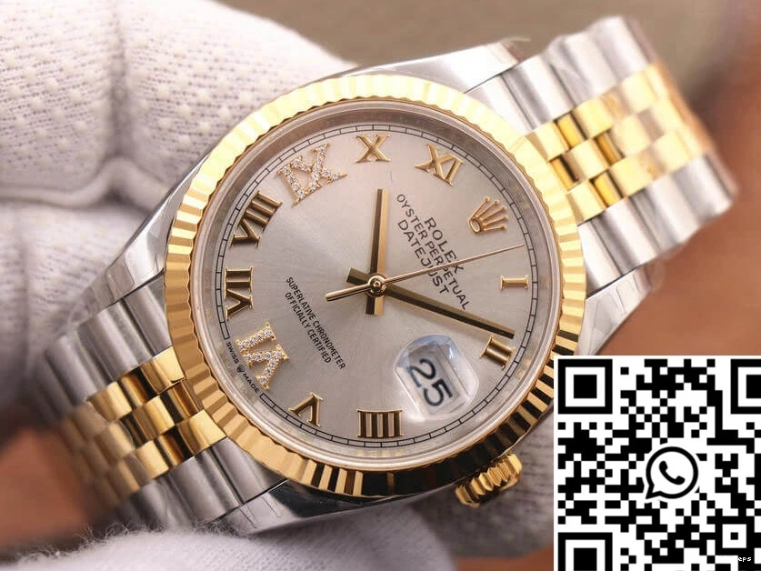 Datejust Dial Yellow EW Gold Factory Rolex M126233-0031 Diamond 0126
